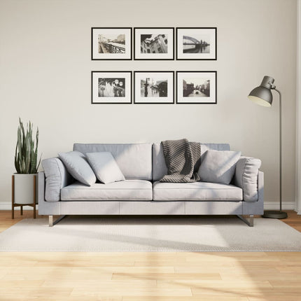 Matta IZA kort lugg skandinavisk look gräddvit 100x200 cm