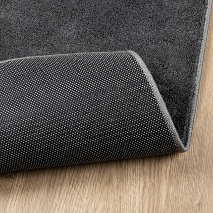 Matta OVIEDO kort lugg antracit 120x120 cm
