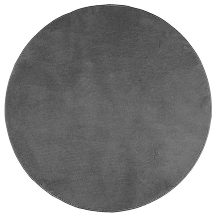 Matta OVIEDO kort lugg antracit Ø 120 cm