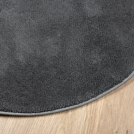 Matta OVIEDO kort lugg antracit Ø 120 cm