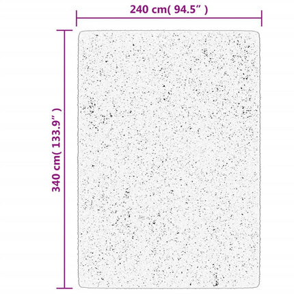 Matta OVIEDO kort lugg gräddvit 240x340 cm