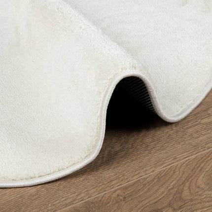 Matta OVIEDO kort lugg gräddvit Ø 120 cm