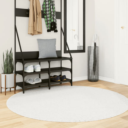 Matta OVIEDO kort lugg gräddvit Ø 160 cm