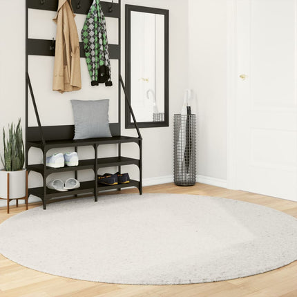 Matta OVIEDO kort lugg gräddvit Ø 200 cm