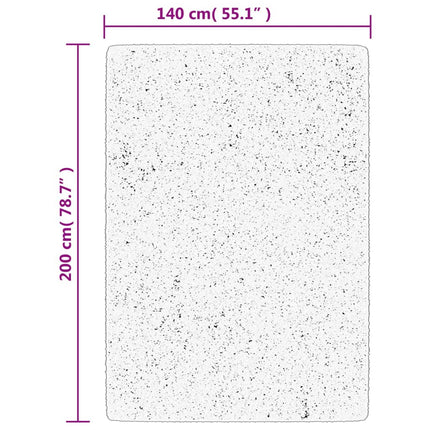 Matta OVIEDO kort lugg turkos 140x200 cm