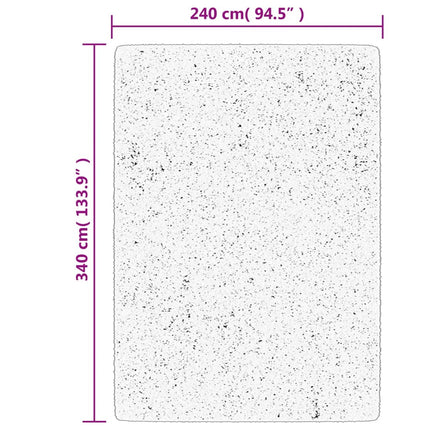 Matta OVIEDO kort lugg turkos 240x340 cm