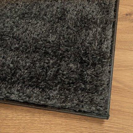 Matta ISTAN långluggad glansig antracit 100x200 cm