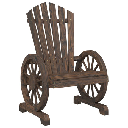 Adirondackstolar 4 st massivt granträ