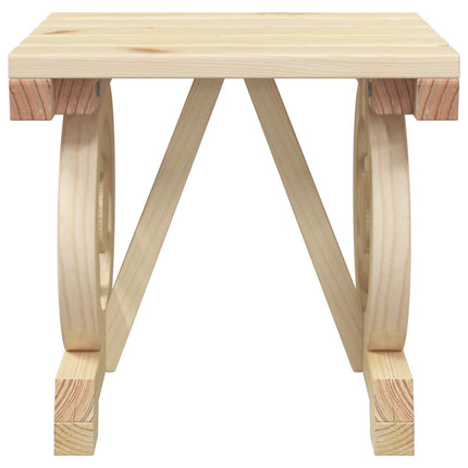 Loungegrupp 3 delar massivt granträ