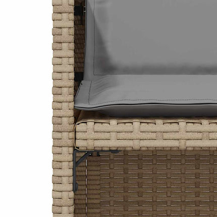 Bistrogrupp med dynor 3 delar mixbeige konstrotting