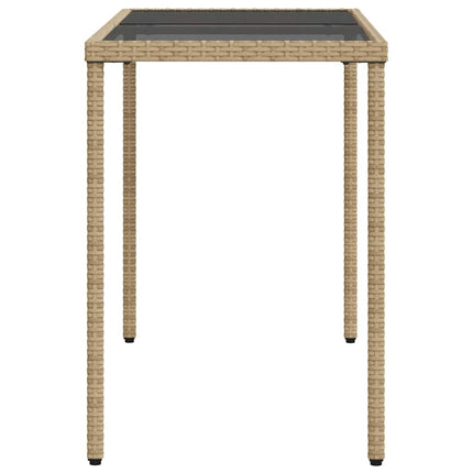 Matgrupp för trädgården med dynor 5 delar mixbeige konstrotting