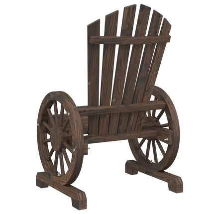 Adirondackstolar 2 st massivt granträ