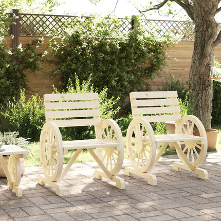 Trädgårdsstolar 2 st 58x58x78,5 cm massiv furu