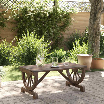 Soffbord för trädgården 90x50x40 cm massiv furu
