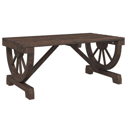 Soffbord för trädgården 90x50x40 cm massiv furu
