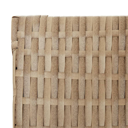 Rumsavdelare 5 paneler beige konstrottning