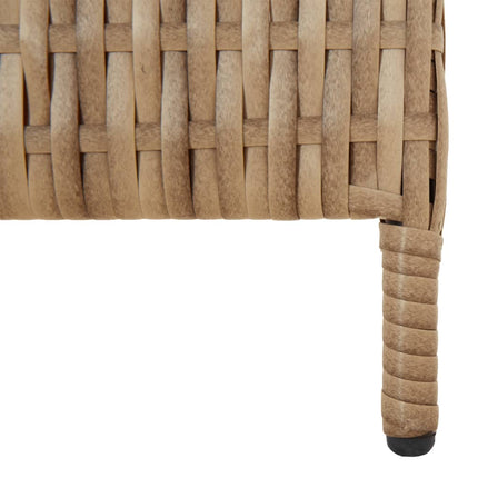 Rumsavdelare 5 paneler beige konstrottning