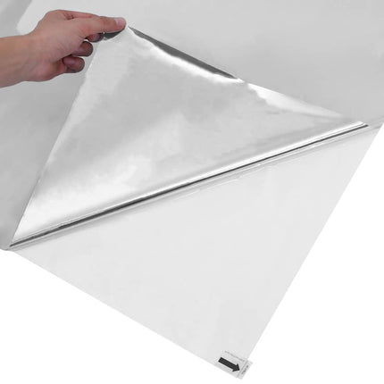 Fönsterfilmer 5 st statisk reflektiv effekt silver PVC