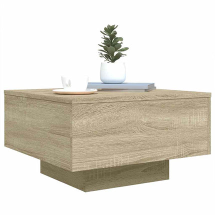Soffbord sonoma-ek 55x55x31 cm konstruerat trä