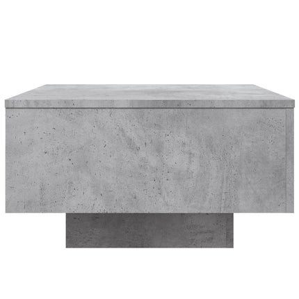 Soffbord betonggrå 55x55x31 cm konstruerat trä