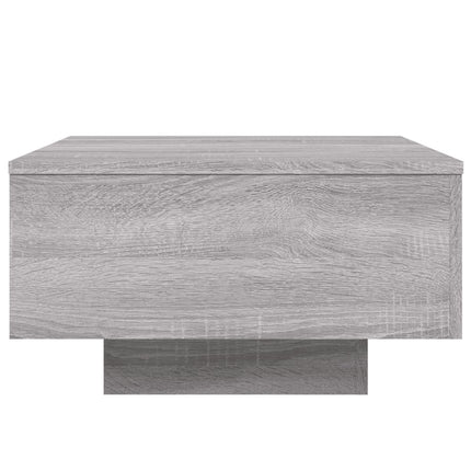 Soffbord grå 55x55x31 cm konstruerat trä