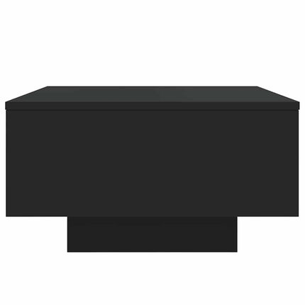 Soffbord med LED svart 55x55x31 cm