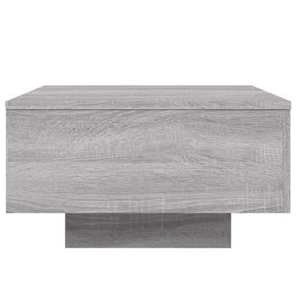 Soffbord med LED grå sonoma 55x55x31 cm