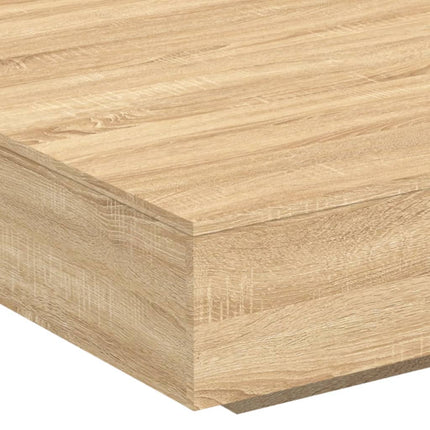 Soffbord sonoma-ek 100x100x31 cm konstruerat trä