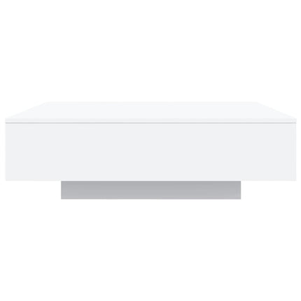 Soffbord med LED vit 100x100x31 cm