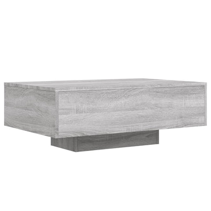 Soffbord med LED grå sonoma 85x55x31 cm