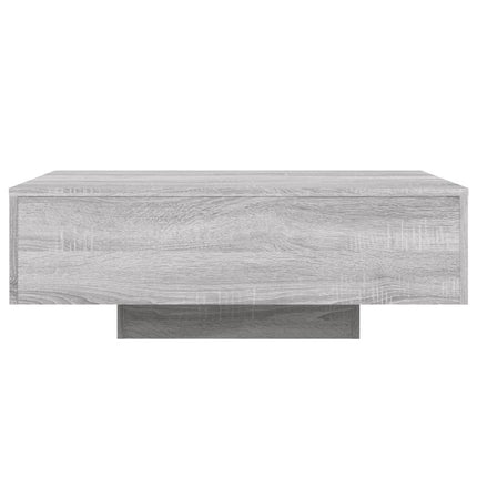 Soffbord med LED grå sonoma 85x55x31 cm