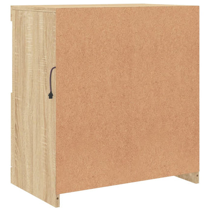 Skänk med LED-belysning sonoma-ek 60x37x67 cm
