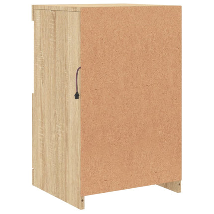 Skänk med LED-belysning sonoma-ek 41x37x67 cm