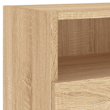 Väggmonterad tv-bänk sonoma-ek 80x30x30 cm konstruerat trä