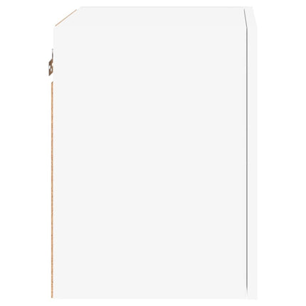 Väggmonterad tv-bänk vit 40,5x30x40 cm konstruerat trä
