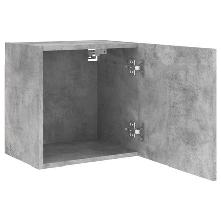Väggmonterad tv-skåp betonggrå 40,5x30x40 cm konstruerat trä