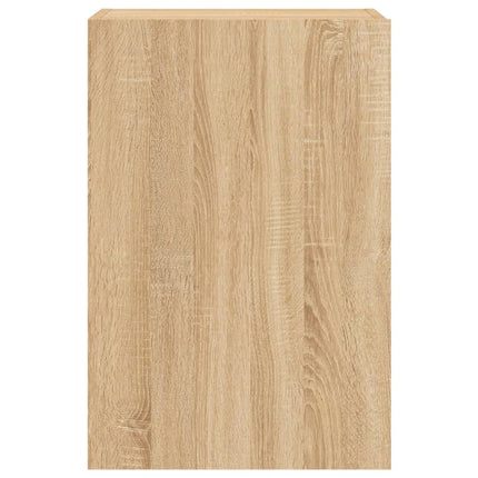 Väggmonterad tv-bänk sonoma-ek 40,5x30x60 cm konstruerat trä