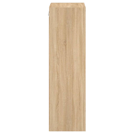 Väggmonterad tv-bänk sonoma-ek 40,5x30x102 cm konstruerat trä
