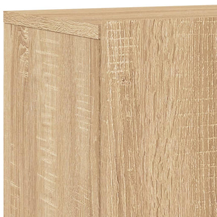 Väggmonterad tv-bänk 2 st sonoma-ek 60x30x41 cm