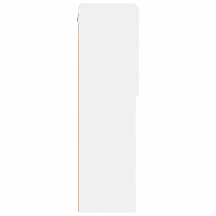 Tv-bänk med LED-belysning vit 40,5x30x102 cm