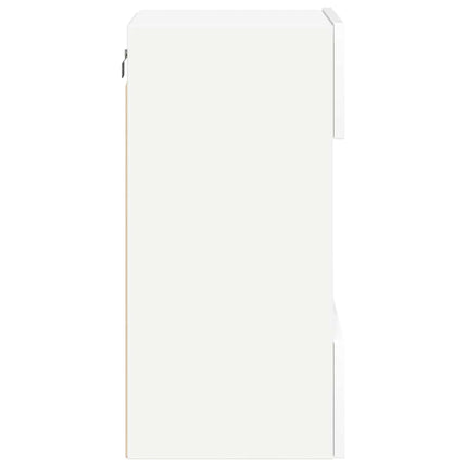 Nástenné skrinky s LED osvetlením pre TV 2 st vit 40x30x60,5 cm