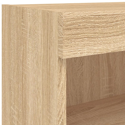 TV-bänk med LED-belysning sonoma-ek 60x30x30 cm