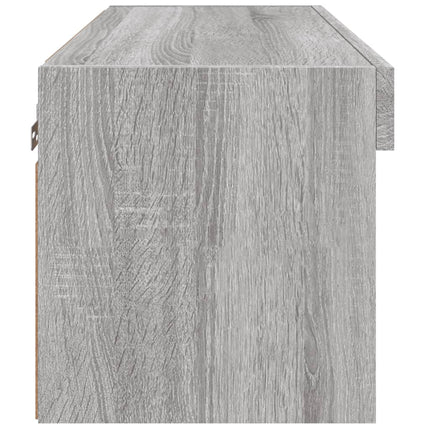 Tv-bänk med LED-belysning grå sonoma 60x30x30 cm
