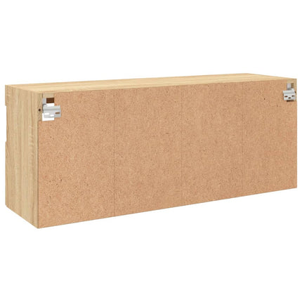 Väggmonterad tv-bänk LED sonoma-ek 100x30x40 cm