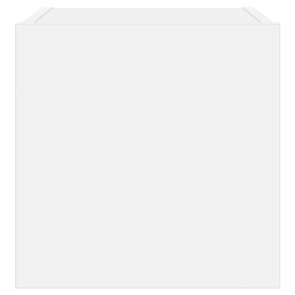 Väggmonterad tv-bänk LED vit 30,5x35x30 cm