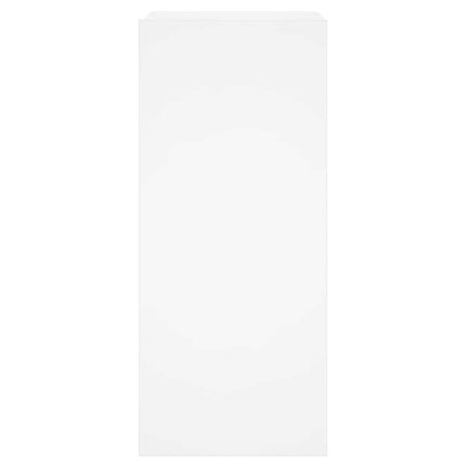 Väggmonterad tv-bänk LED vit 30,5x35x70 cm