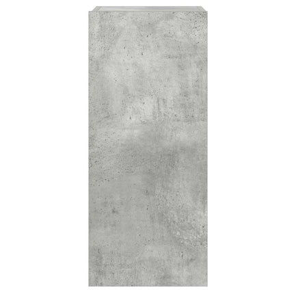 Väggmonterad tv-bänk LED betonggrå 30,5x35x70 cm