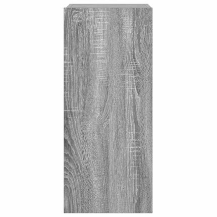Väggmonterad tv-bänk LED grå sonoma 30,5x35x70 cm