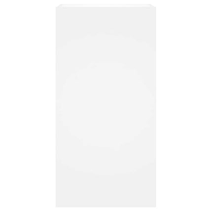 Väggmonterad tv-bänk LED vit 40,5x35x80 cm