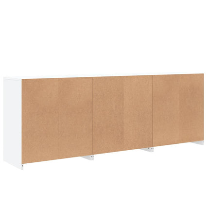 Skänk med LED-belysning vit 181,5x37x67 cm